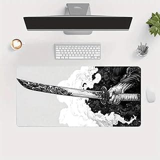 Gaming Mouse Pad Extended Large Laptop Keyboard Non-Slip Rubber Base with Stitched Edges for Home Office Computer Keyboard Laptop-11.8 x 31.5 in
