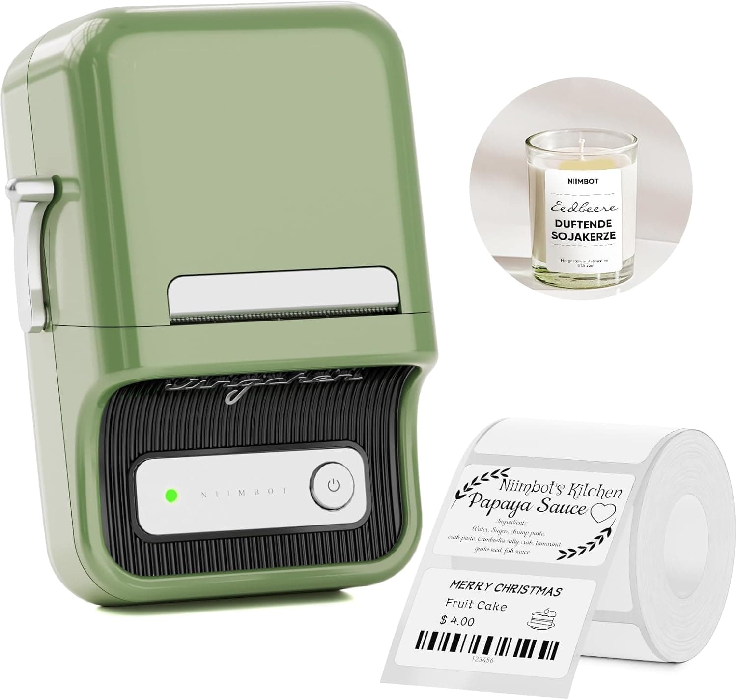 NIIMBOT B21 Label Maker Thermal Label Printer, Good Idea for Home Organization Office Business, 50x30mm Label-230Pcs