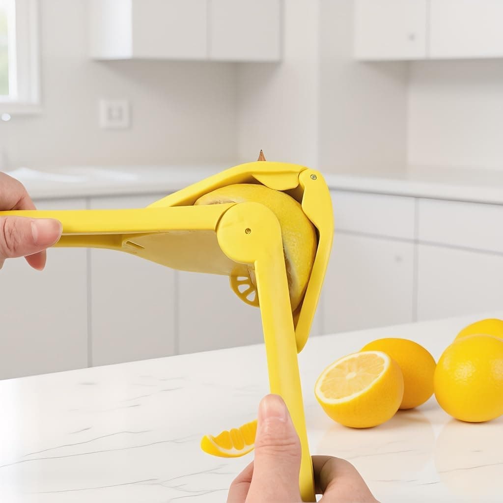 Lemon Squeezer, Effortless Manual Flat Lime Juicer, Hand Press, Folds Design,Fully exploit,Easy to Make Juice From Lemon, Lime, Orange