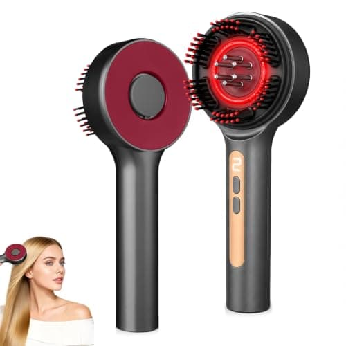 Gewaizhuan Electric Scalp Massager, Rechargeable 3-in-1 Hair Oil Applicator, IPX7 Waterproof Scalp Scrubber, Portable Head Massager Scalp Brush for Home & Travel (Grey)