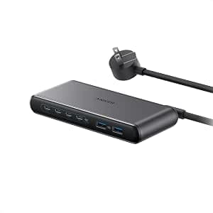 Anker Travel Charging Station, 150W Slim USB C Charger, 4 USB C, 2 USB A